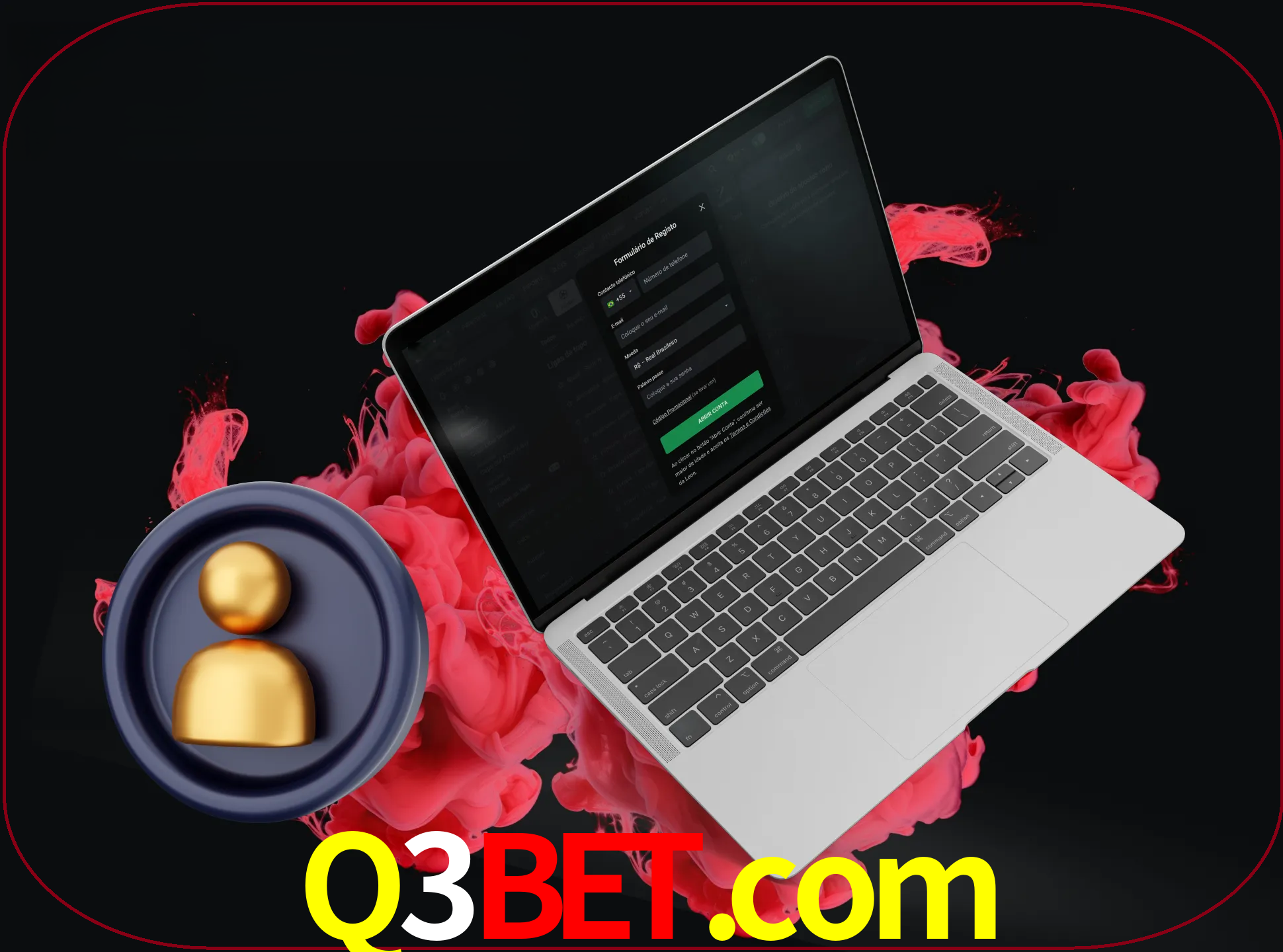 No cabeçalho do site q3bet, clique no botão que o levará a um formulário especial onde terá de introduzir as suas informações actuais.