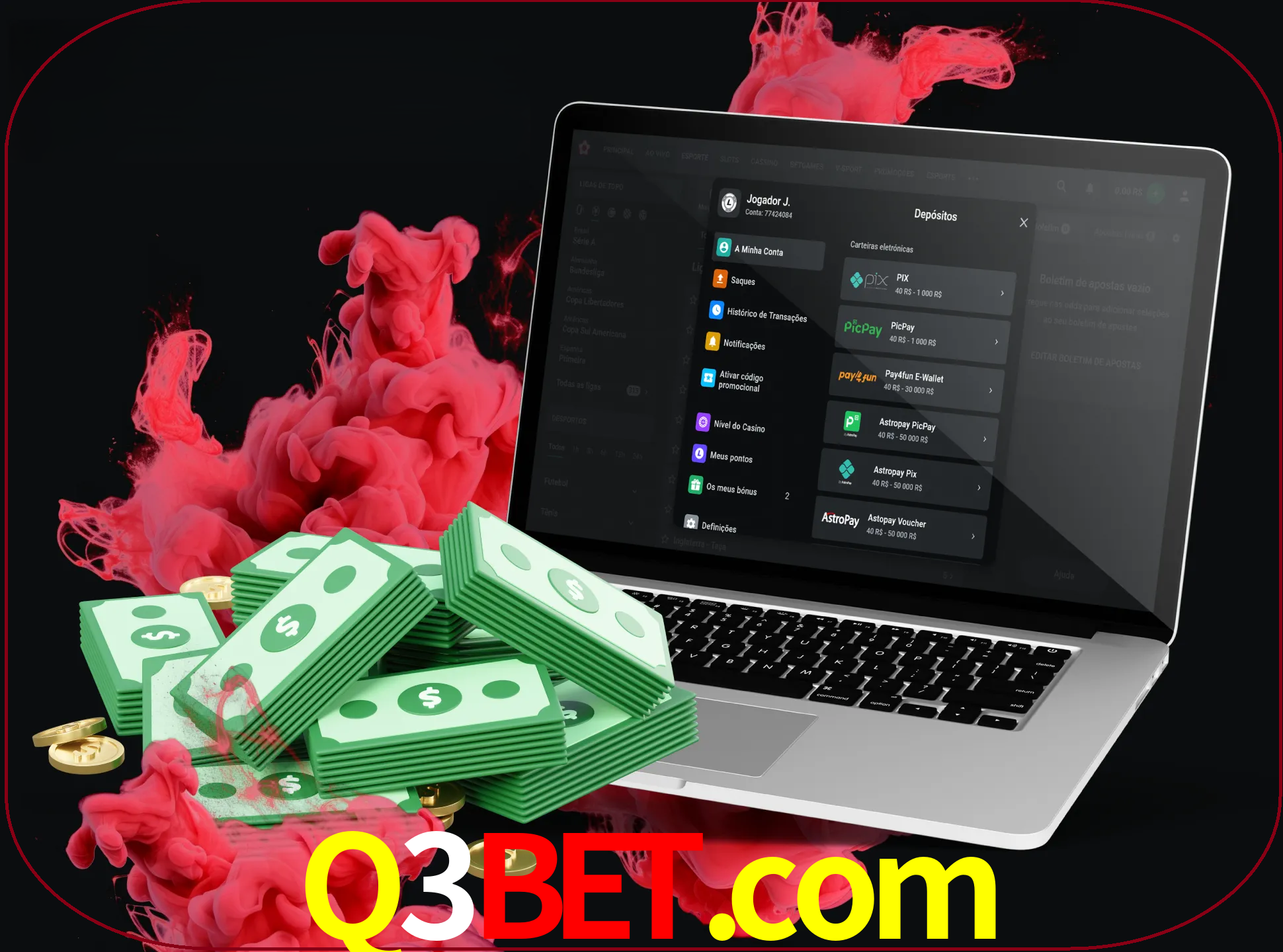 Para efetuar um depósito na sua conta q3bet, basta escolher o método de depósito e especificar o montante.